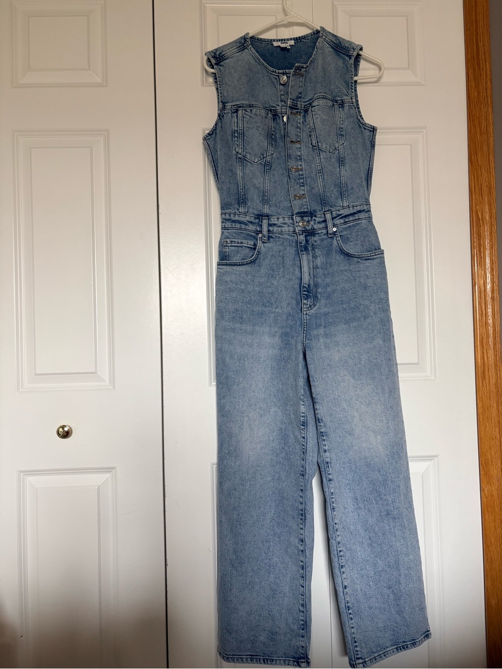 PAIGE Cirie Ankle Denim Jumpsuit